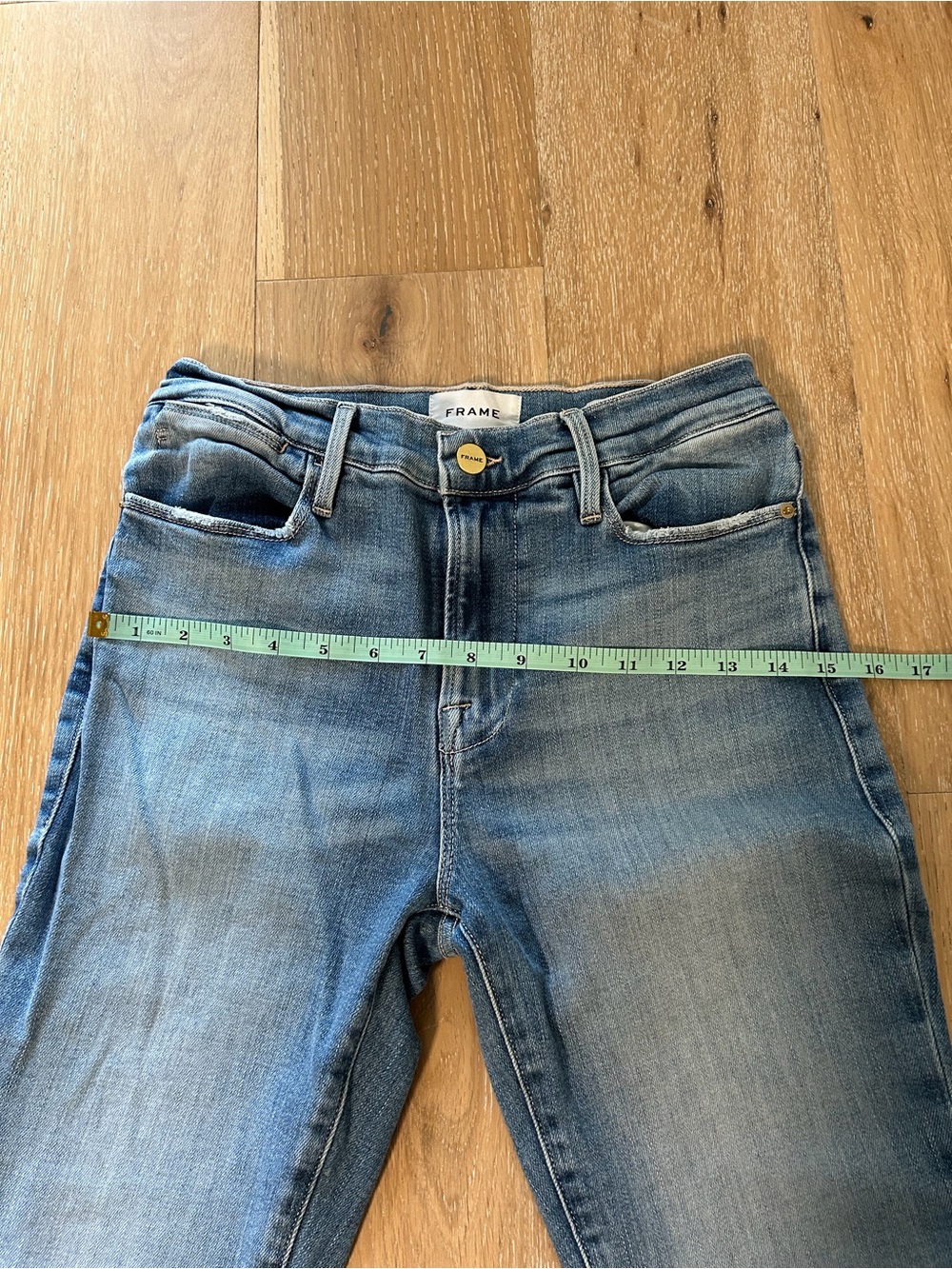 Frame Denim Light Blue Skinny Jeans - Picture 3 of 7